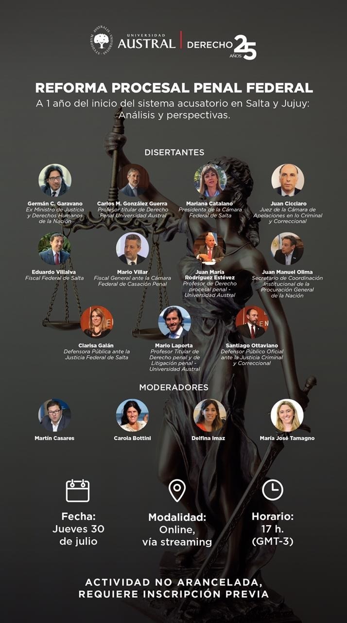 REFORMA PROCESAL PENAL FEDERAL – UNIVERSIDAD AUSTRAL