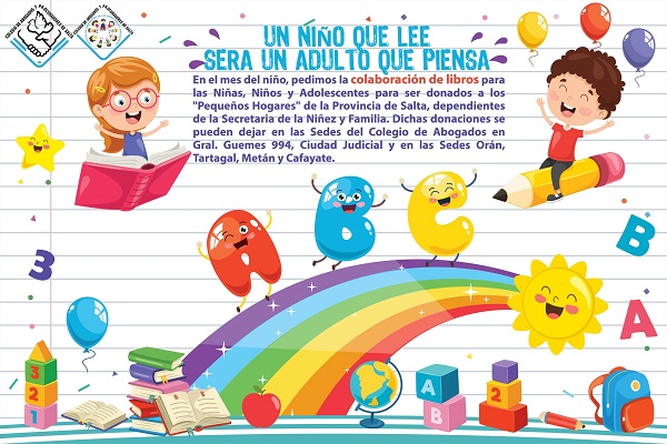 COLABORACIÓN DE LIBROS PARA LAS NIÑAS, NIÑOS Y ADOLESCENTES