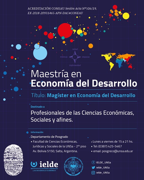 MAESTRÍA EN ECONOMÍA DEL DESARROLLO