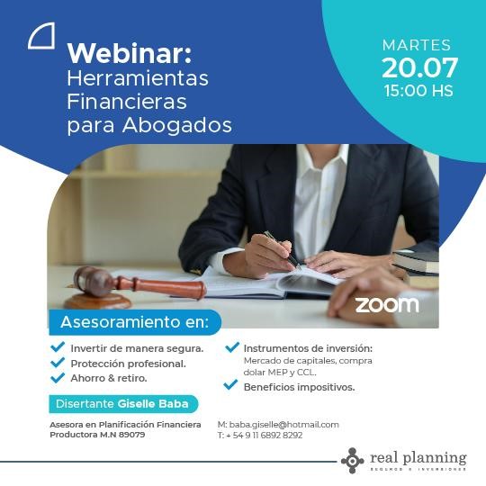 WEBINAR: HERRAMIENTAS FINANCIERAS PARA ABOGADOS