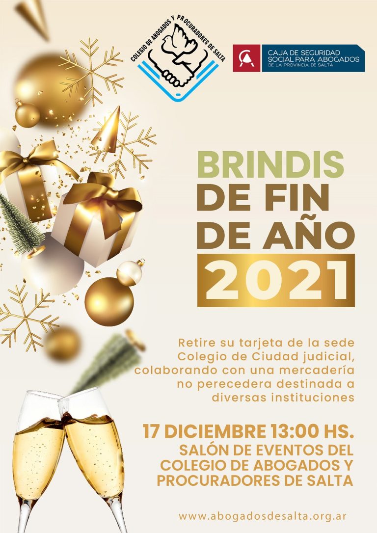 BRINDIS DE FIN DE AÑO 2021