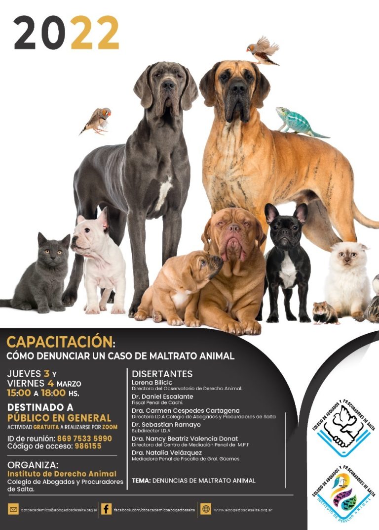 CAPACITACIÓN: CÓMO DENUNCIAR UN CASO DE MALTRATO ANIMAL