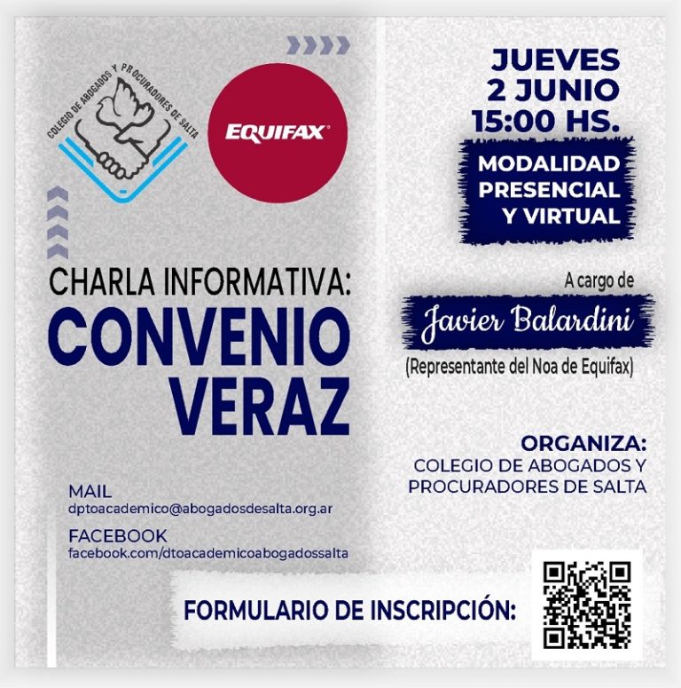 CHARLA INFORMATIVA: CONVENIO VERAZ