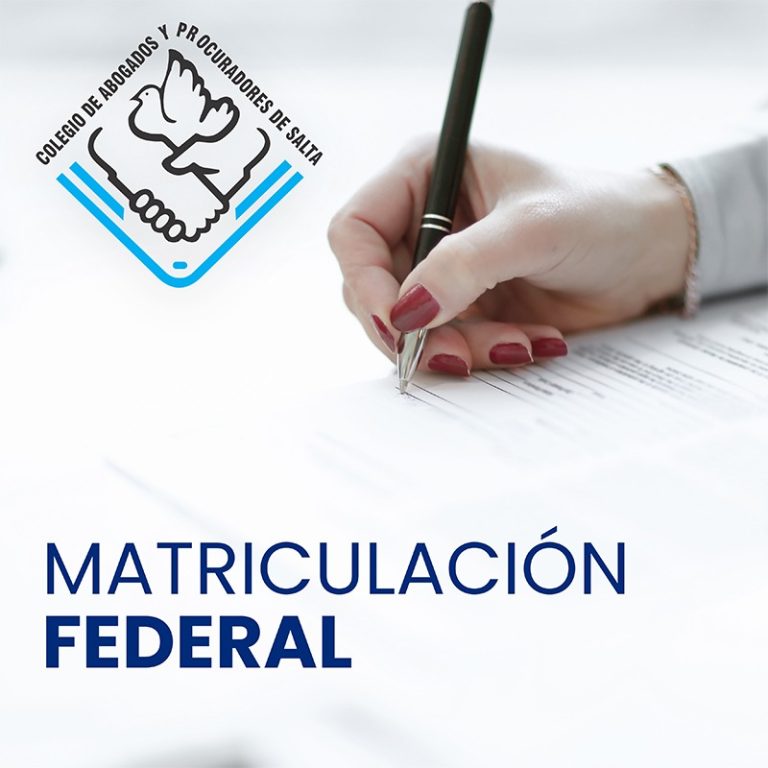 INSTRUCTIVO PARA INSCRIPCIÓN Y PAGO DE MATRÍCULA FEDERAL