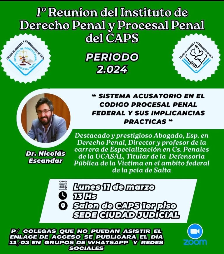INSTITUTO DE DERECHO PENAL Y PROCESAL PENAL