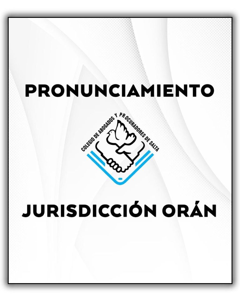 PRONUNCIAMIENTO INSTITUCIONAL