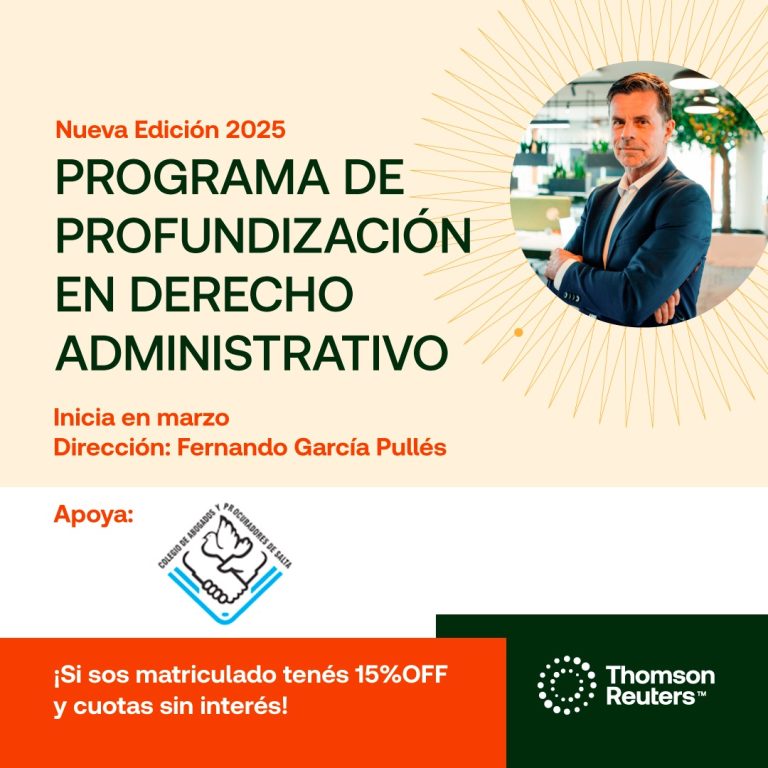 ⚖️ Programa de profundización en Derecho Administrativo